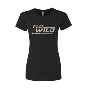 FLA WILD Women’s Performance Tee – Charcoal